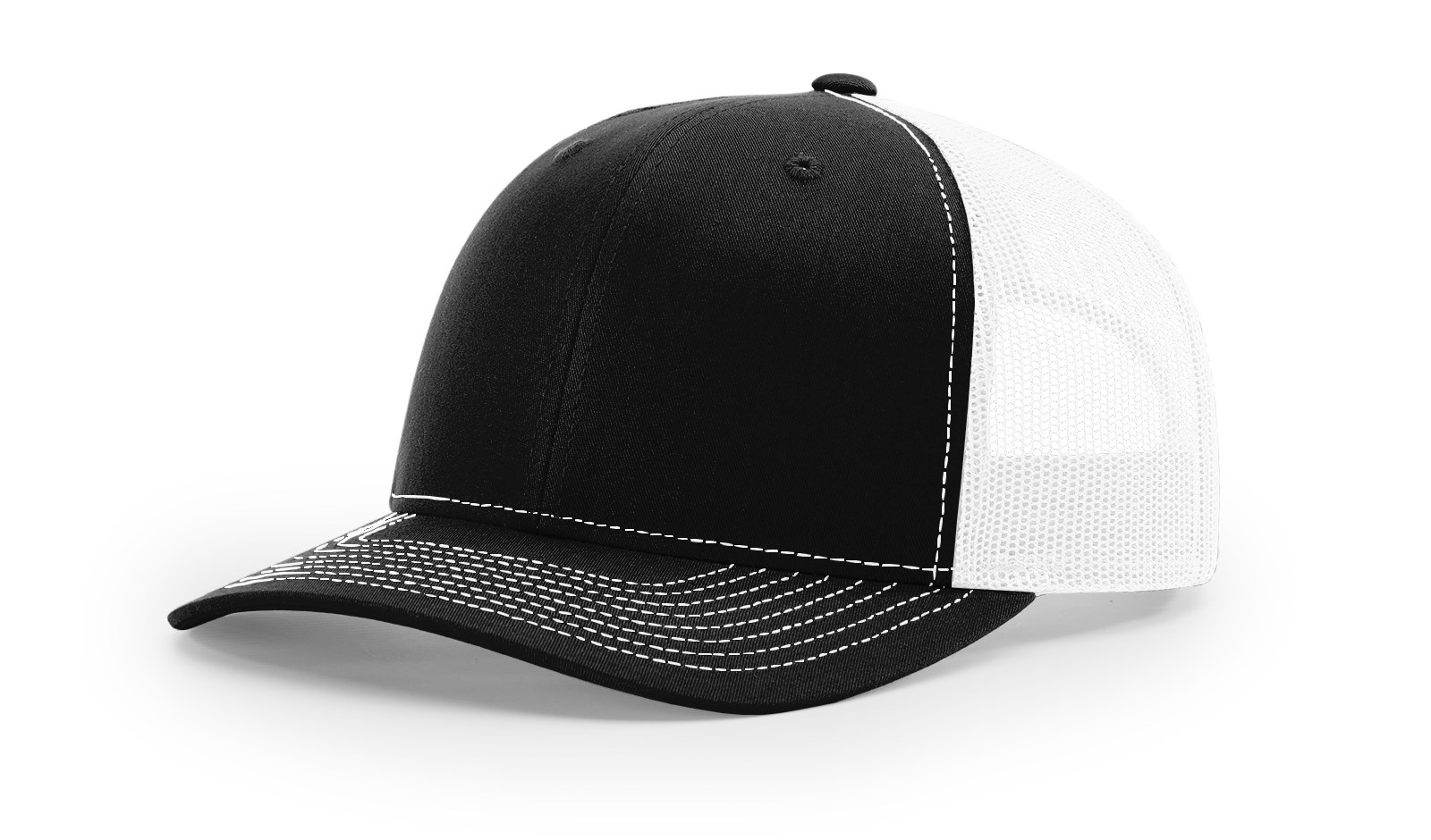 Richardson 112 Black/White Cap