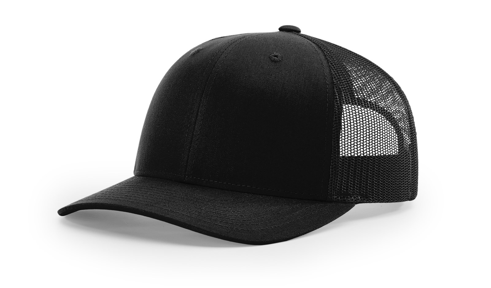 Richardson 112 Solid Black Cap