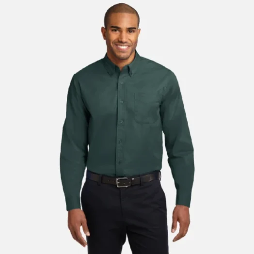 S608 Port Authority Mens Embroidered Long Sleeve Easy Care Shirt