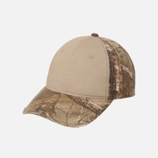 C807 Port Authority Camo Cap with Contrast Front Panel