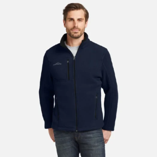 EB200 Mens Embroidered Eddie Bauer Full Zip Fleece Jacket