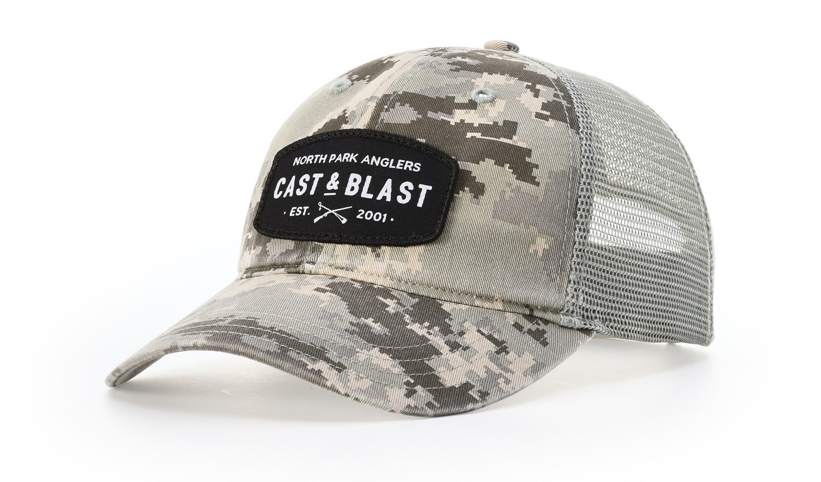 Richardson 111P Garment Washed Camo Trucker Hat