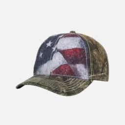 SUS-100 Outdoor American Flag/Camo Cap