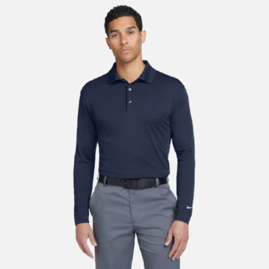 466364 Men's Nike Golf Long Sleeve Dri-FIT Stretch Tech Polo