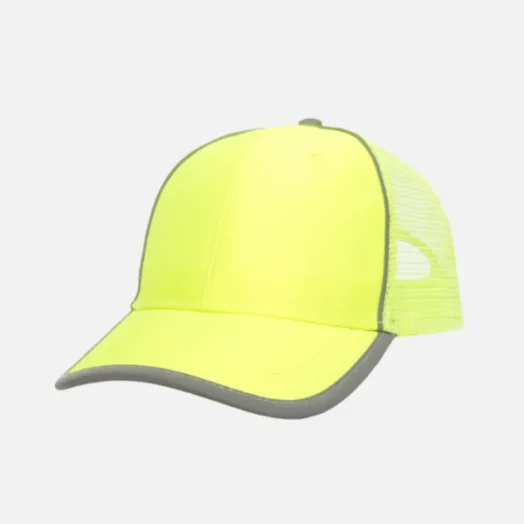 SAF-300M Outdoor Poly/Cotton Cap with Reflective Crown Piping, Button and Visor Trim