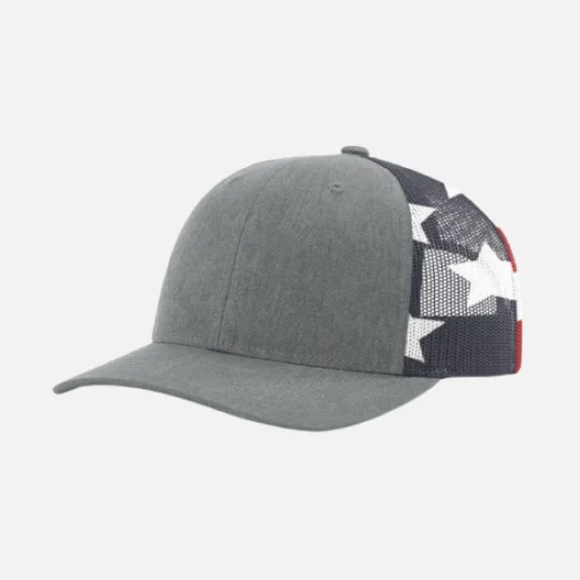 Richardson 112PM Printed Mesh Trucker Cap with Embroidered Front Patch