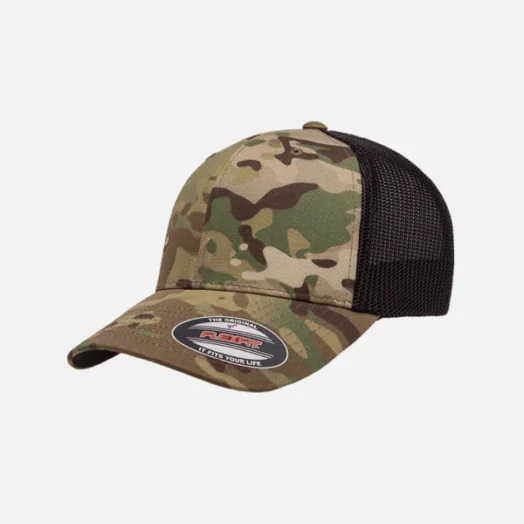 6511MC Yupoong Adult Flexfit Multicam Trucker Mesh Cap