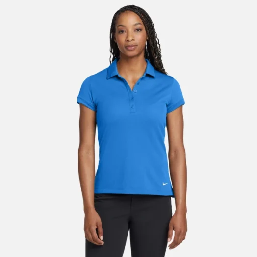 746100 Nike Ladies Dri-FIT Solid Icon Pique Modern Fit Polo