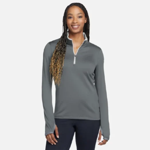 779796 Nike Ladies Dri-FIT Stretch 1/2-Zip Cover-Up