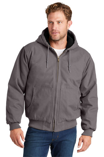 CSJ41 CornerStone Washed Duck Cloth Insulated Hooded Work Jacket