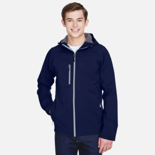 88166 North End Men's Prospect Two-Layer Fleece Bonded Soft Shell Hooded Jacket