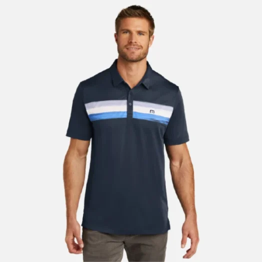 TM1MU416 TravisMathew Cabana Chest Stripe Polo