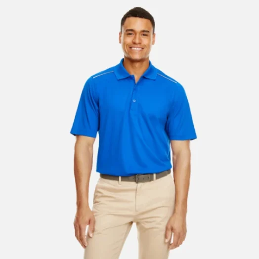 88181R Core 365 Men's Radiant Performance Piqué Polo with Reflective Piping
