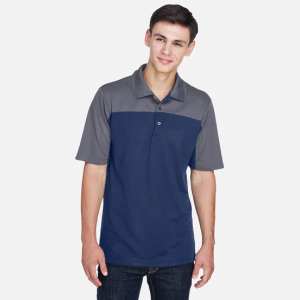 CE101 Core 365 Men's Balance Colorblock Performance Piqué Polo