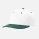 White/Dark Green