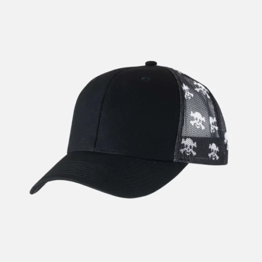 S700M Printed Mesh Trucker Cap With Front Panel Embroidery