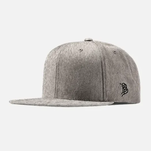 100 Classic Flat Visor 6 Panel Snapback