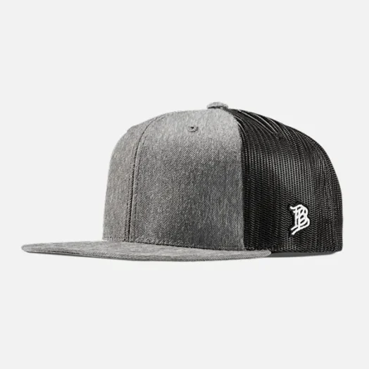 200 Flat Visor Trucker 6 Panel Snapback