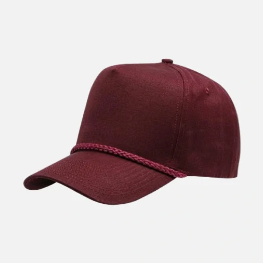 C256 5-Panel Twill, Snap Back Golf, 7mm Rope Cap