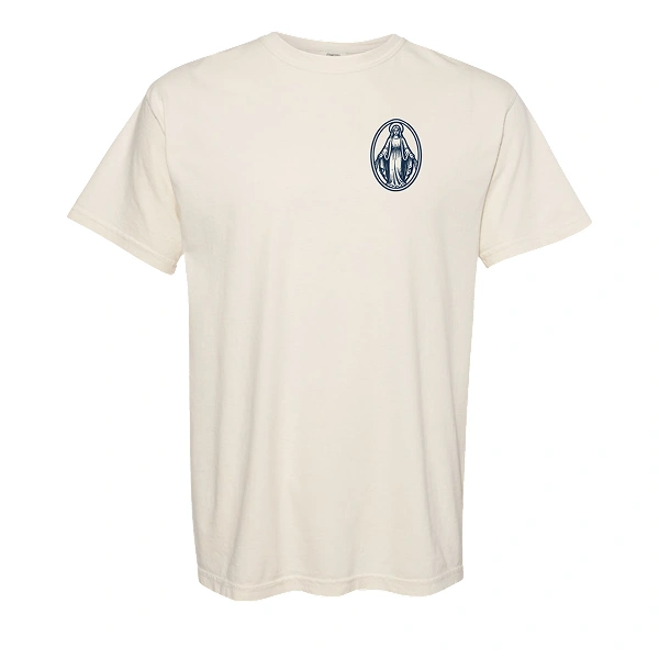 Miraculous Medal Tee — Ivory